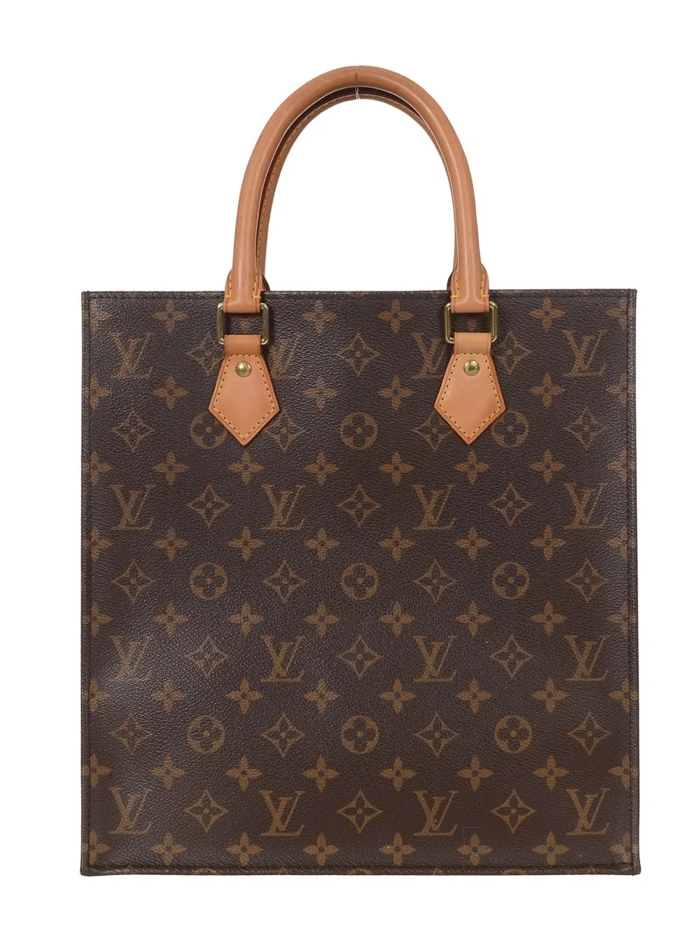 ♥️ Louis Vuitton Brown Sac Plat Envelope Monogram  Vertical Tote Bag♥️